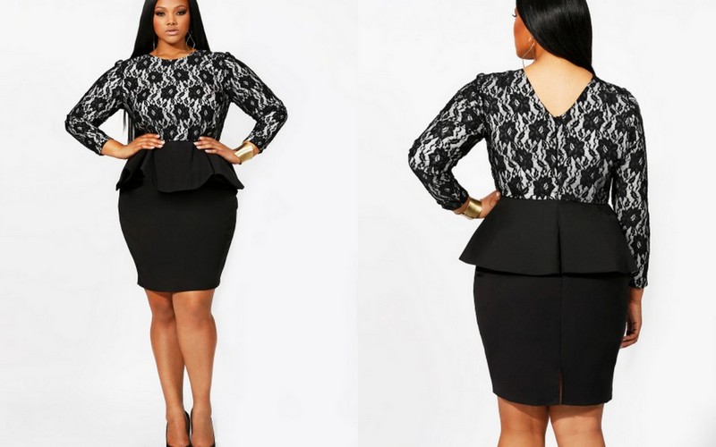 Plus Size Peplum Dress