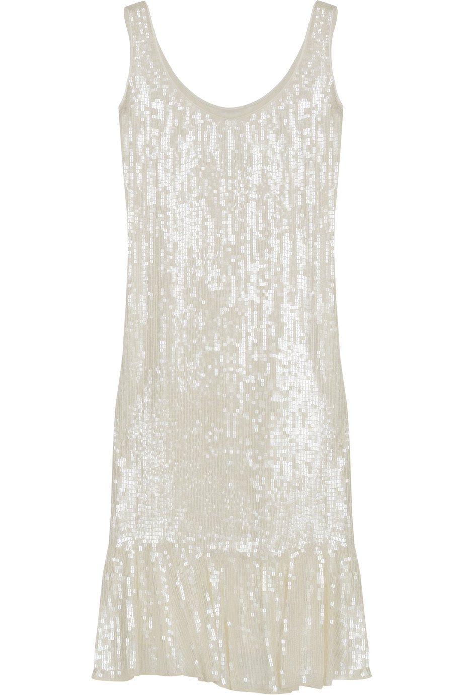 White Sequined Dress