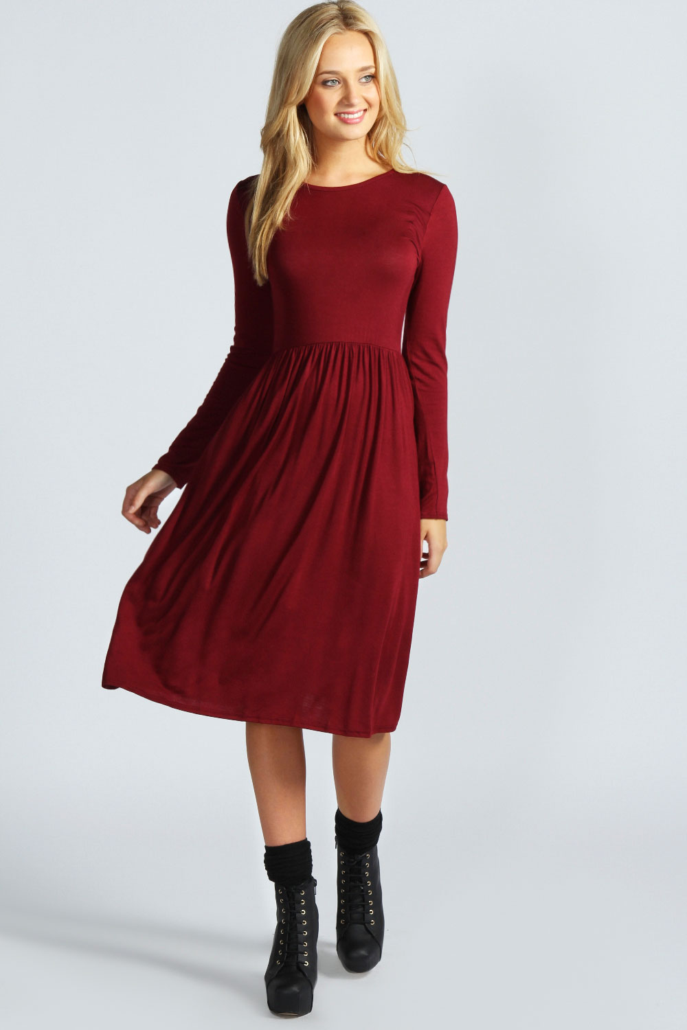 Long Sleeve Midi Dress Picture Collection  Dressed Up Girl