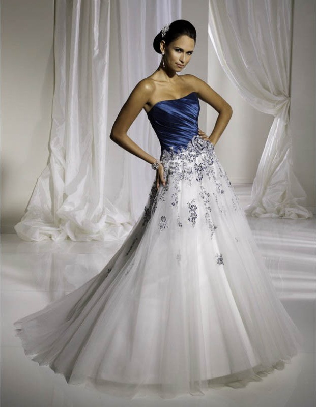 Blue Wedding Dresses | DressedUpGirl.com