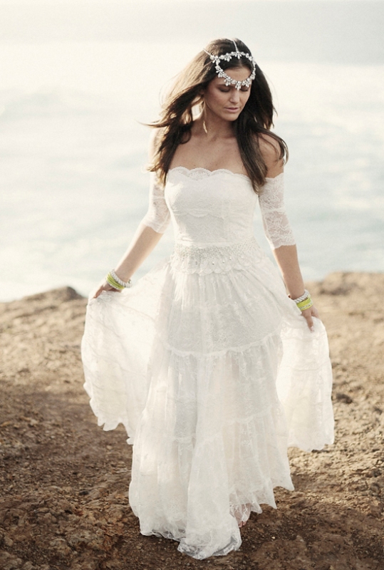 Bohemian Wedding Dress  Dressed Up Girl