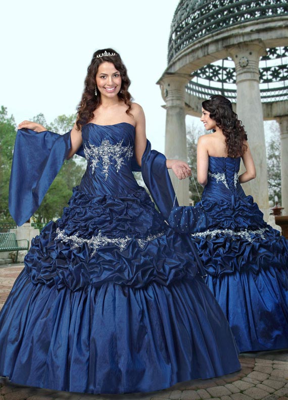 Blue Wedding Dresses Dressed Up Girl