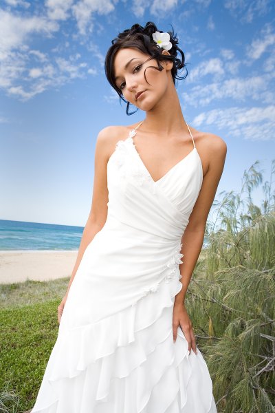 casual beach wedding dress