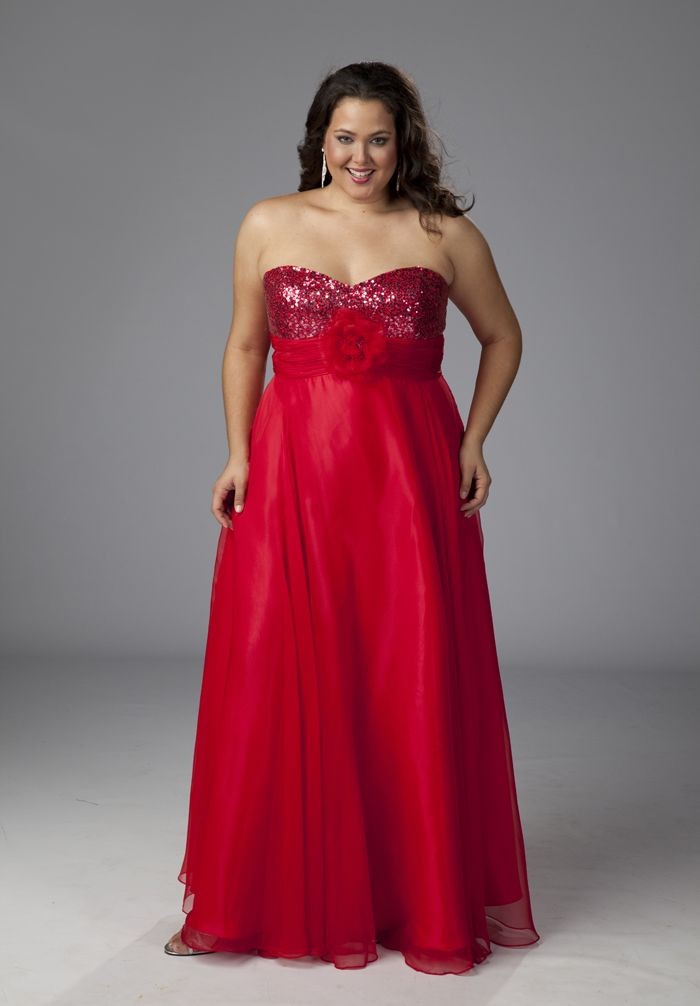 Red Prom Dresses Plus Size