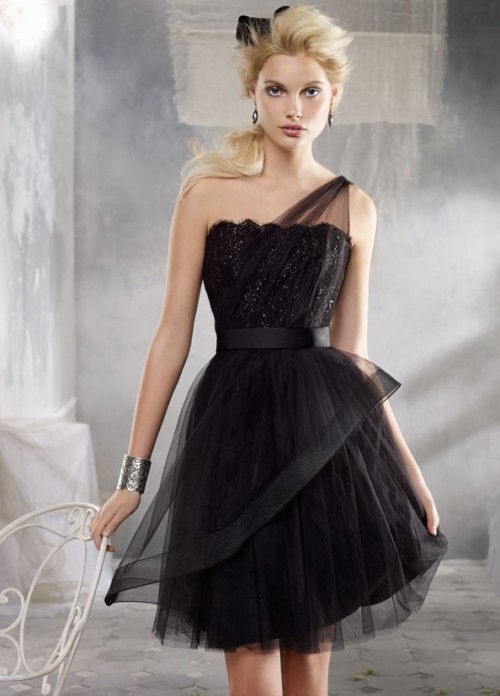 Short Black Dresses For Weddings