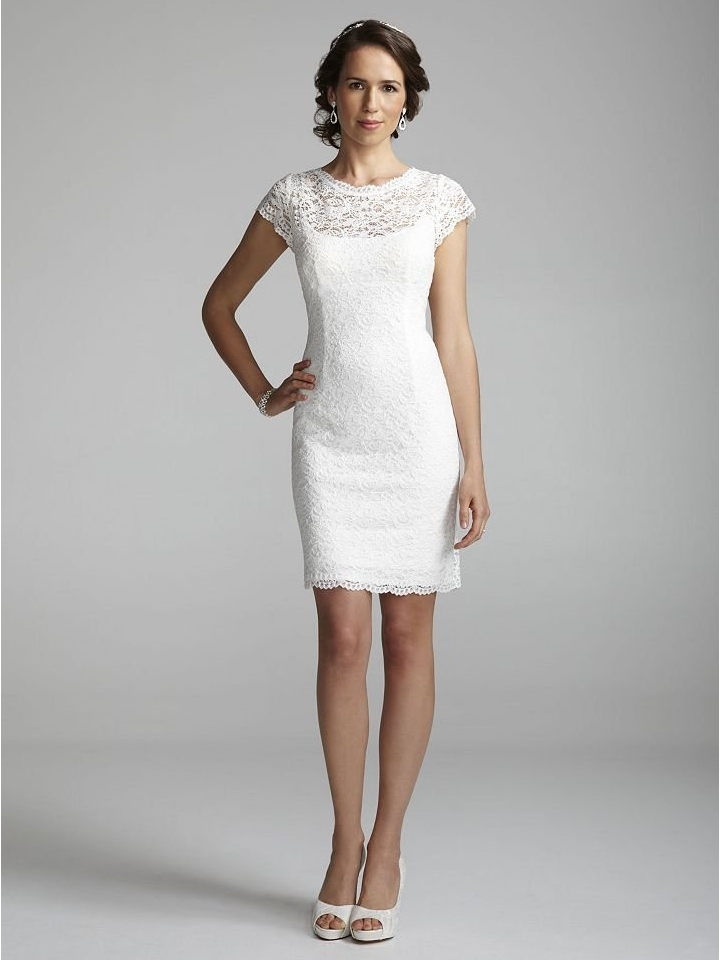 short lace wedding dress