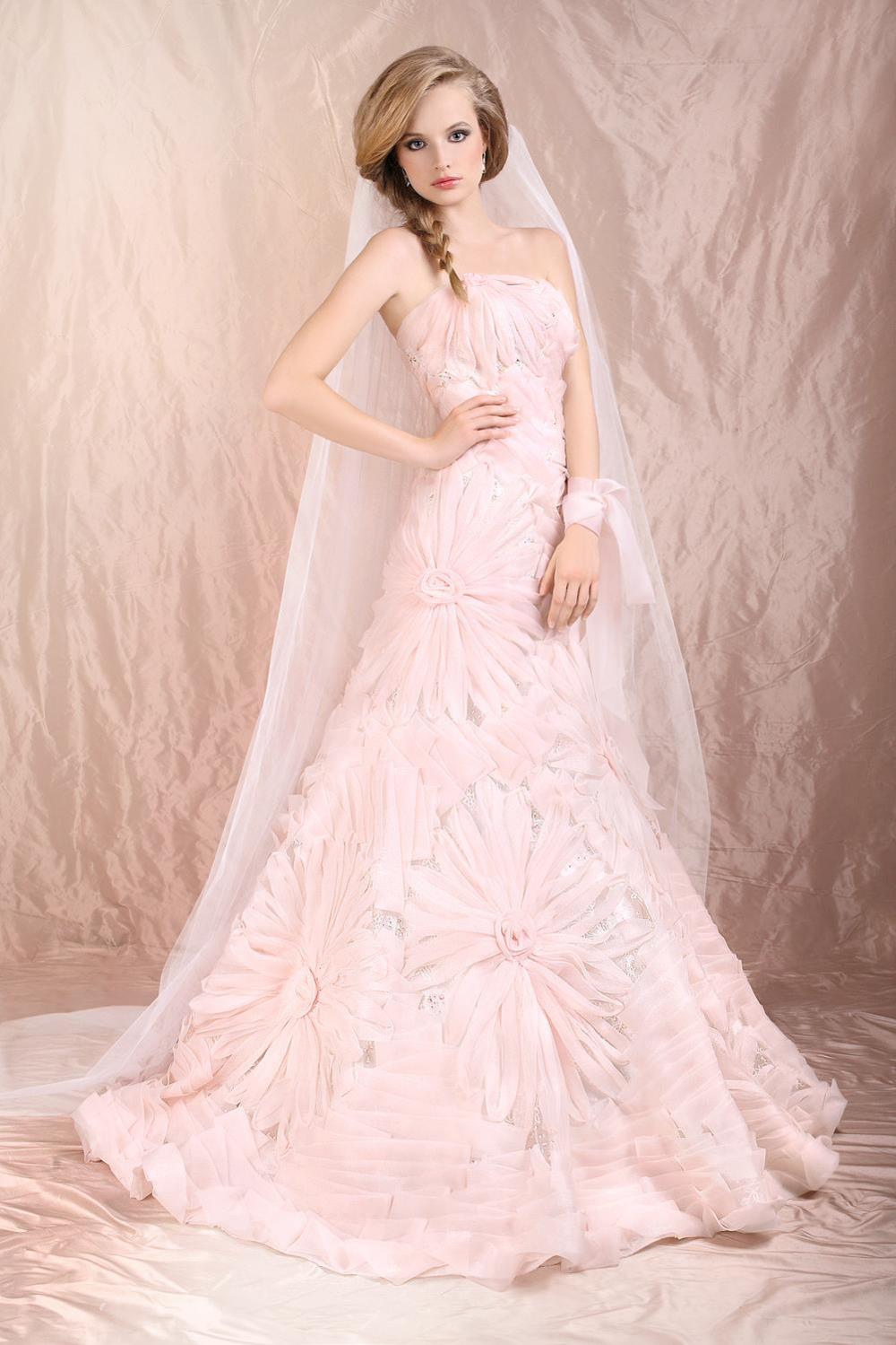 Blush Wedding Dress | Dressed Up Girl