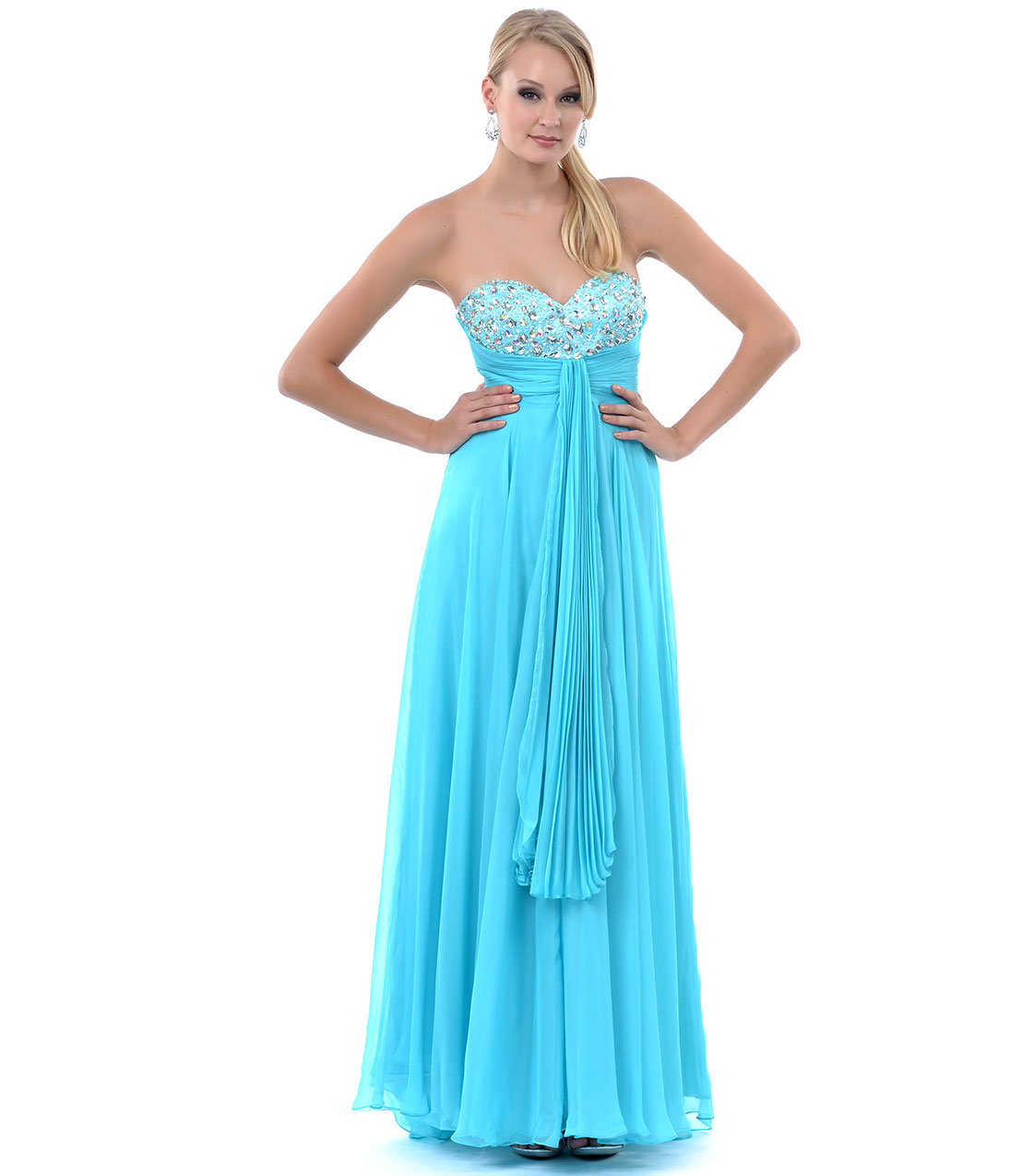 turquoise formal wear