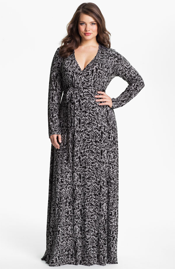 plus size maxi dresses with sleeves