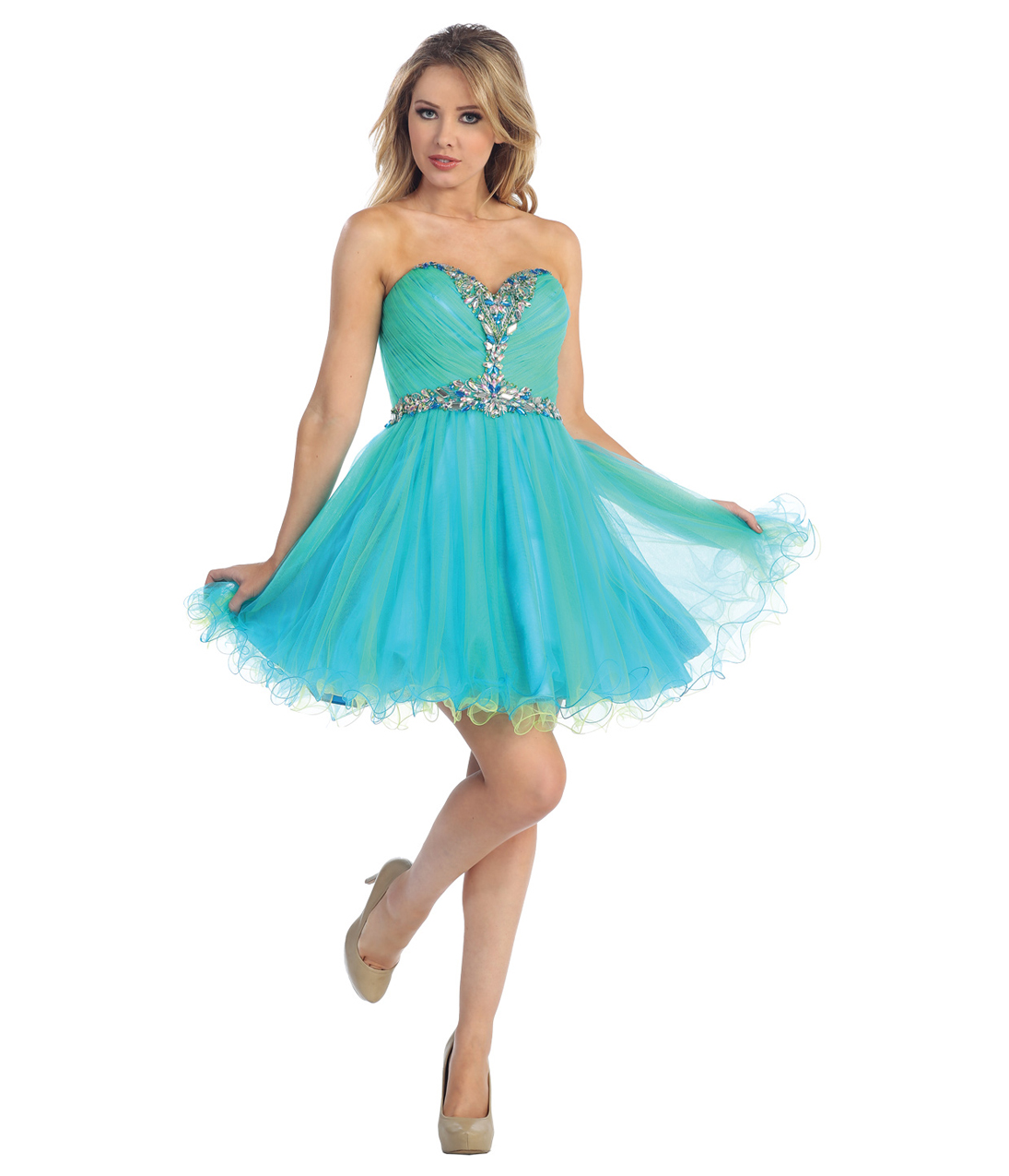 Turquoise Short Dresses