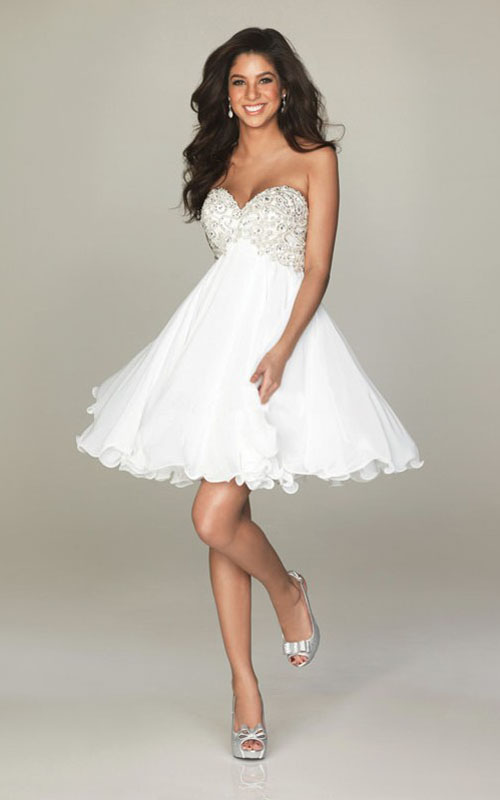 Short White Prom Dress