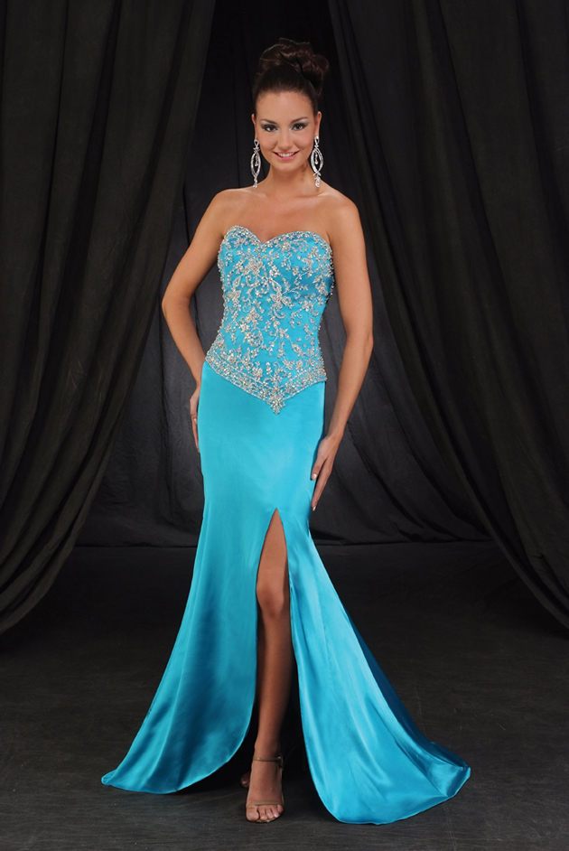 turquoise formal wear