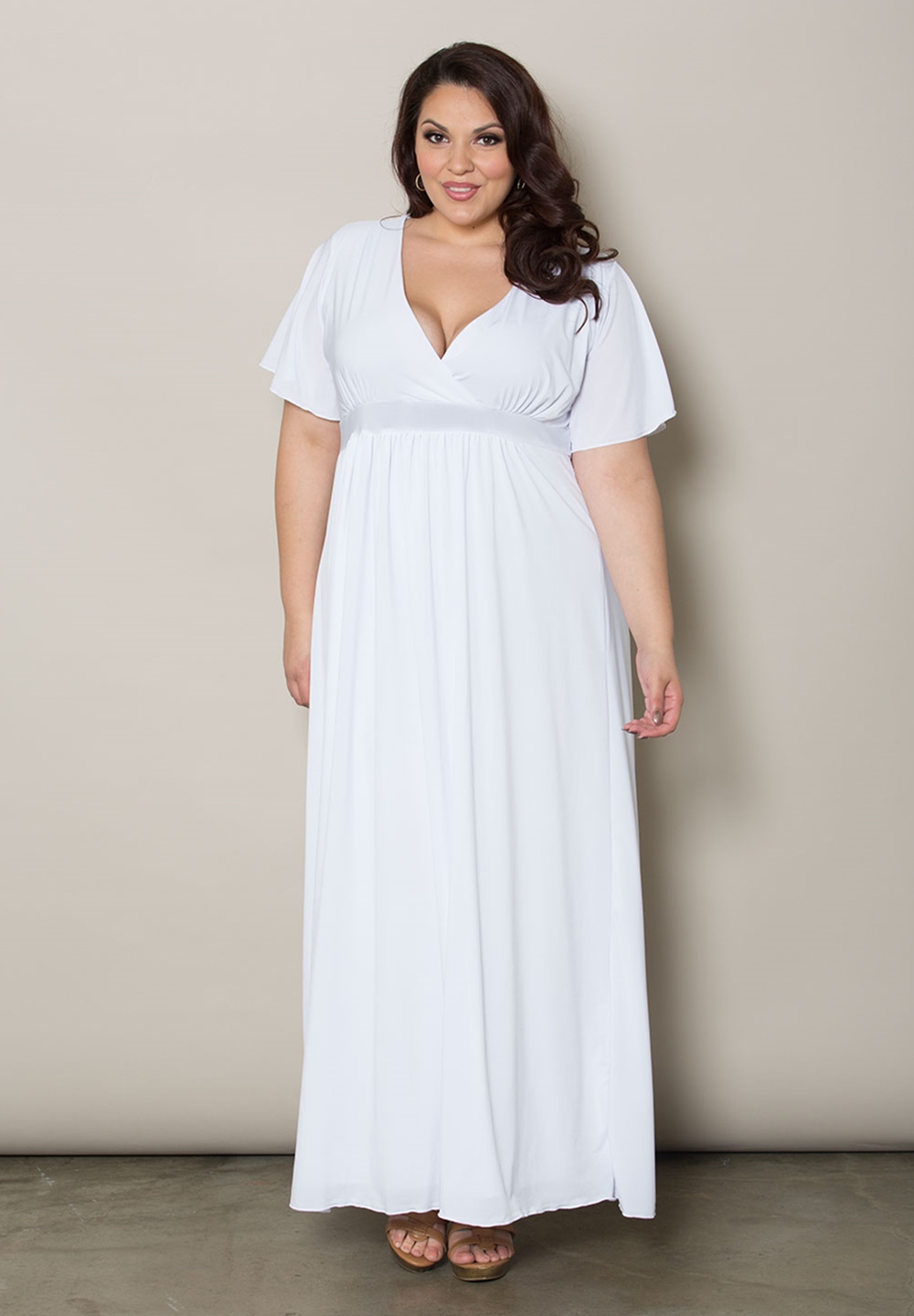 all white plus size clothing