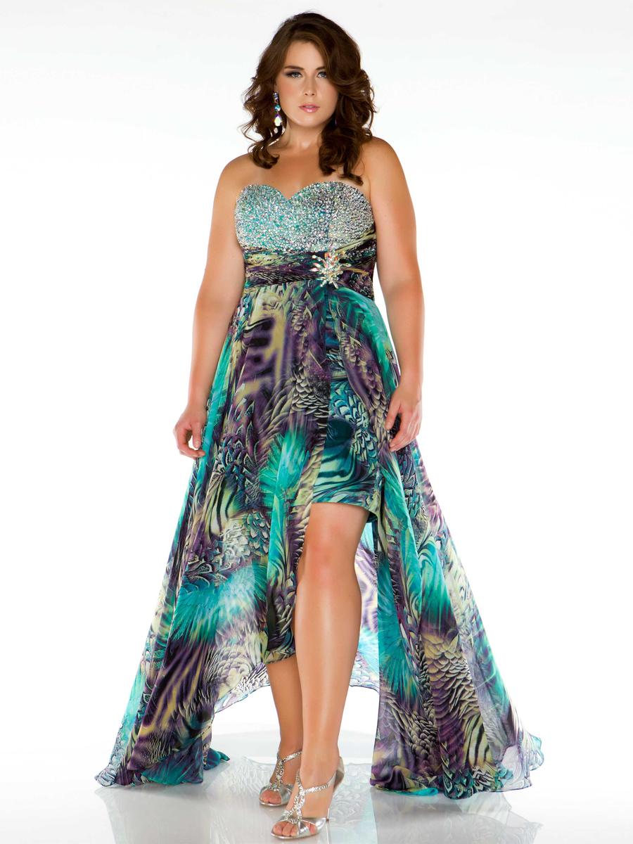 trendy plus size prom dresses