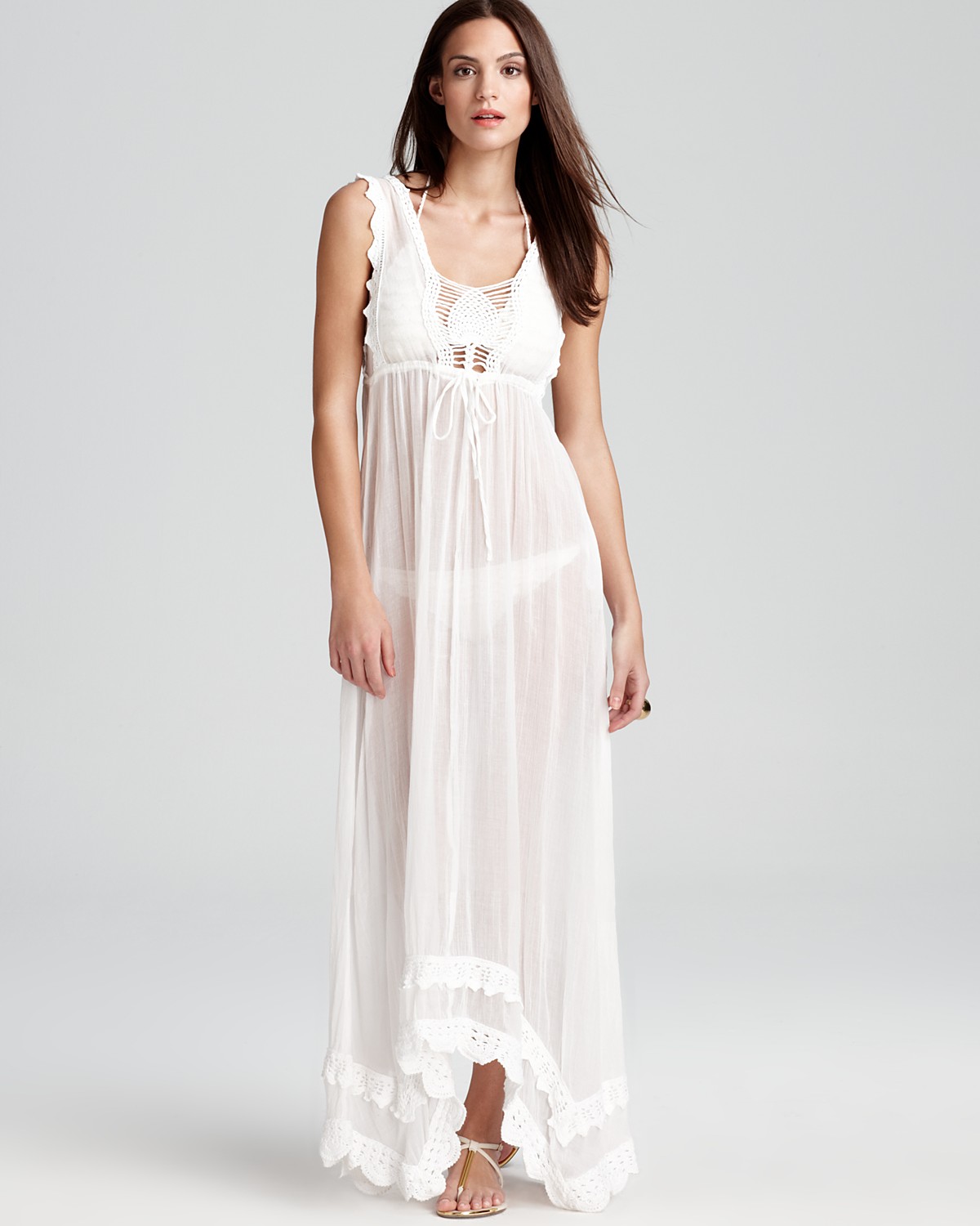 sequin floral gown