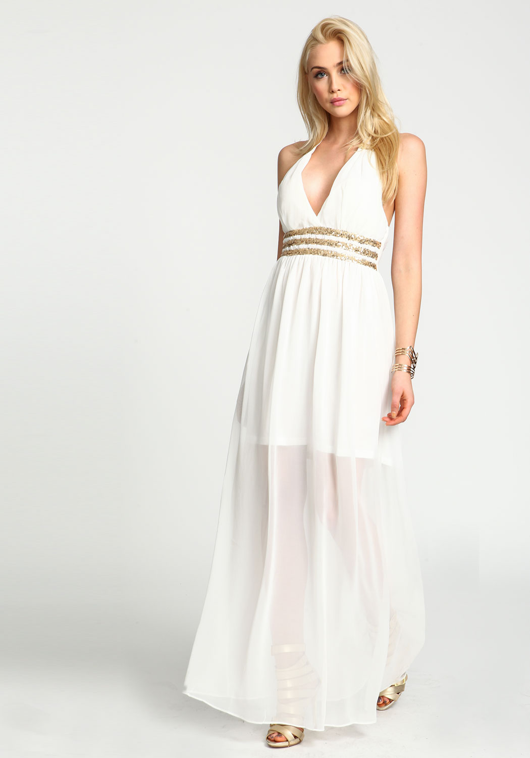 White Maxi Dress | DressedUpGirl.com