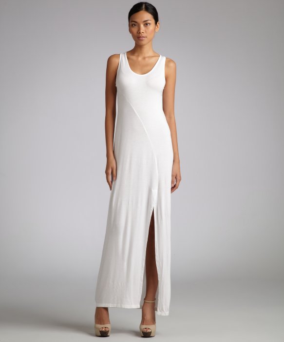 white tank top maxi dress