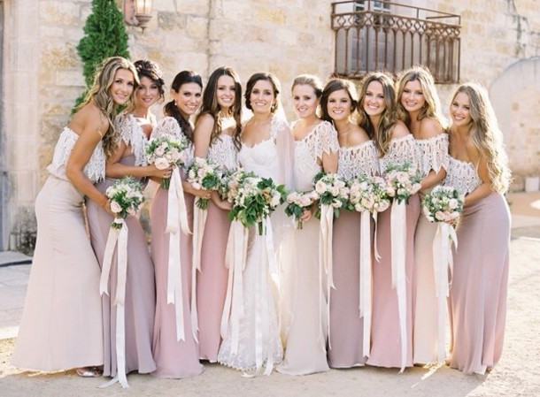 retro style bridesmaid dresses