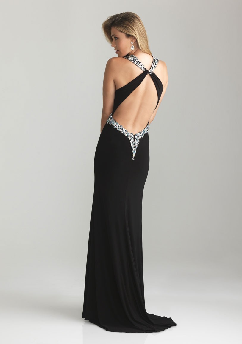 Backless Evening Gowns Dressed Up Girl