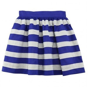Blue And White Striped Skirt