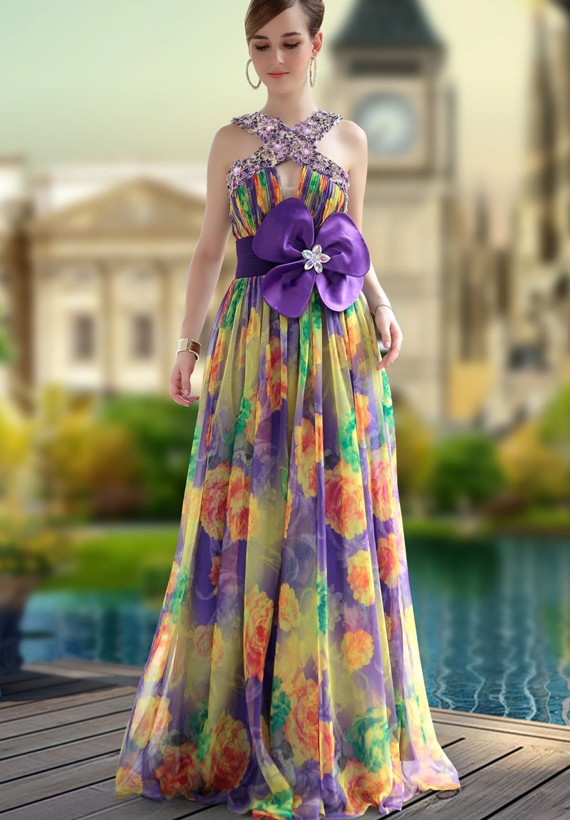 gown flower design