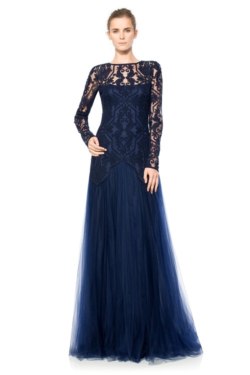 sheer long gown