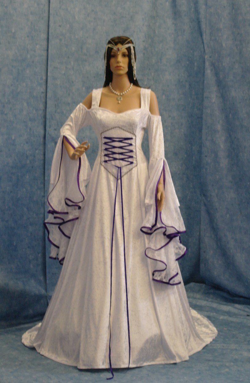 Medieval Gowns Dressed Up Girl