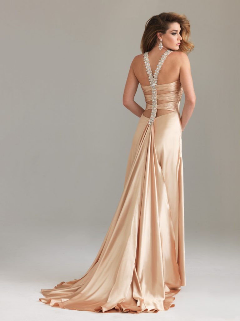 open back gown