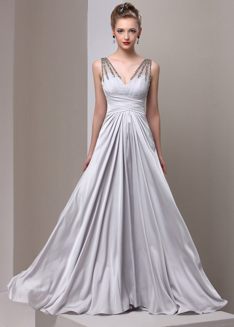 silver ball gowns