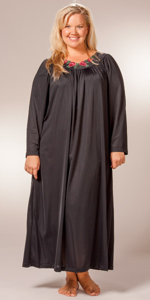 plus size flannel night gowns