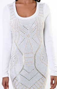 White Bodycon Dress Long Sleeve