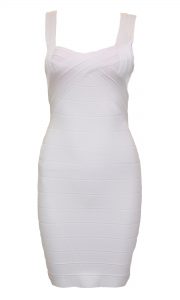 Bandage White Dress