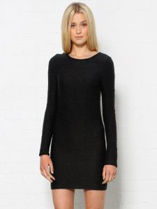 Black Bodycon Dress Long Sleeve