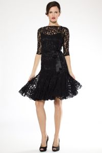 Black Lace Cocktail Dress