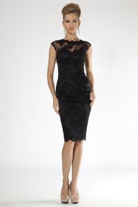 Black Lace Cocktail Dress