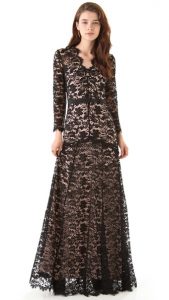 Black Lace Maxi Dress