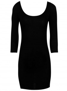 Black Long Sleeve Bodycon Dress