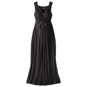 Black Maxi Maternity Dress