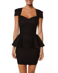 Black Peplum Dress