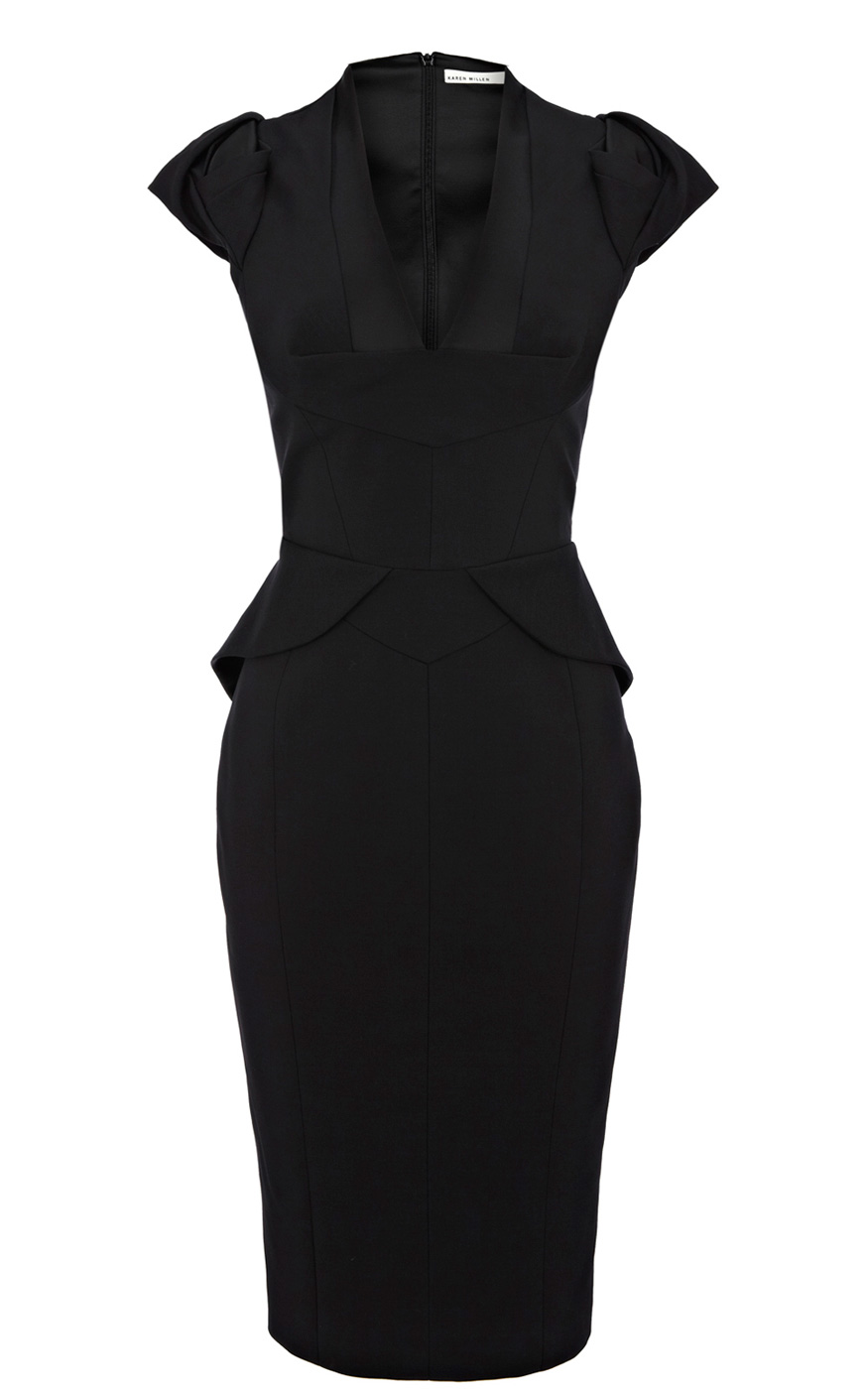 Black Peplum Dress Picture Collection | DressedUpGirl.com