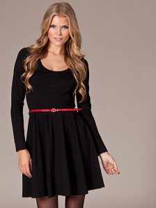 Black Skater Dress Long Sleeve