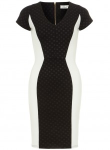 Black and White Bodycon Dress