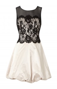 Black and White Lace Dress