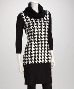 Black and White Sweater Dress