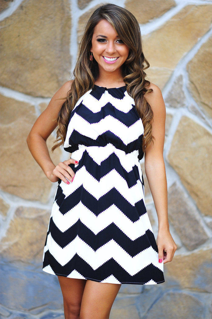 Black and White Chevron Dress Picture Collection | Dressed Up Girl