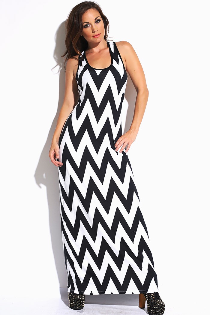 Chevron Maxi Dress Picture Collection | DressedUpGirl.com