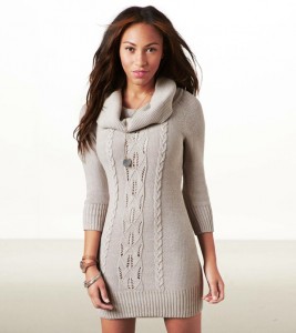 Cowl Neck Sweater Dresses