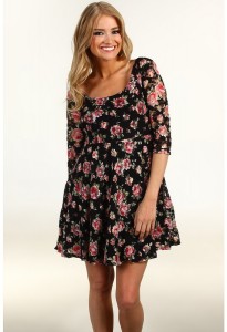 Floral Lace Skater Dress