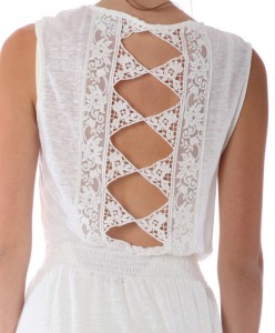 Lace Back Maxi Dress