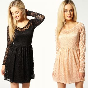 Long Sleeved Lace Dress